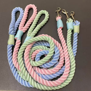 Gran oferta, correas de cuerda de algodón para perros, Correa suave sólida para mascotas para perros, entrenamiento para caminar con cómodo mango acolchado - Product Image 6