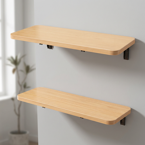 Solid Wood Rectangle Folding Wine <b>Table</b> Desk Countertop Shelving <b>Wall</b> Hanging Foldable Home Decor Box Sign Painted - Product Image 4