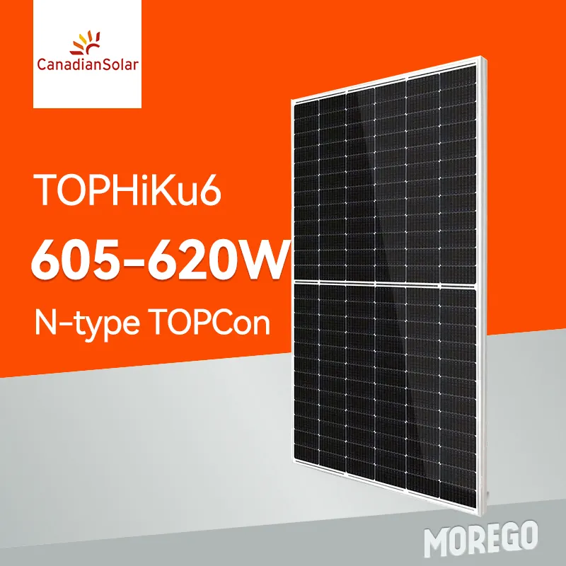 Kanadische Solar TOPhiku6 hoch effiziente Mono-Halbzellen-Solarmodule 600W 610W 615W 620W Solarmodule Kosten