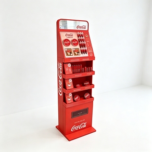 Support de présentation de maquillage en métal avec miroir, étagères à plusieurs niveaux pour rouge à lèvres, gloss à lèvres, crème BB, magasin de vente au détail de produits de beauté - Product Image 1