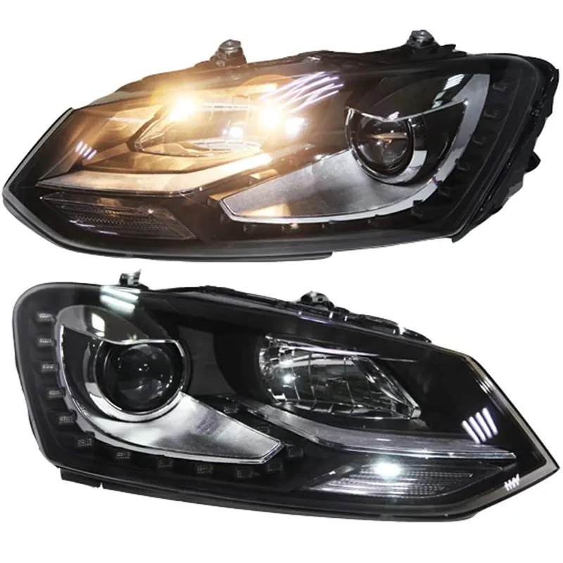 LED Head lamps TC 2011 To 2013 Year For Volkswagen Cross Polo Vento Polo MK5