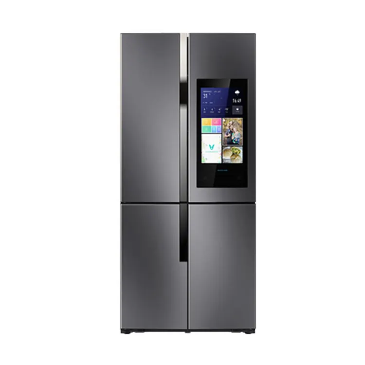 Cross-side door refrigerator household cross four-door intelligent inverter large-screen refrigerator