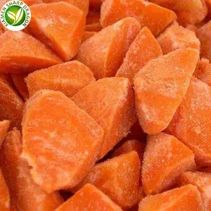 Frozen Carrot Sliced Cut Flower And Roundness Pattern Crinkle Cuts IQF Slice Chunk Diced Block Cube Bulk Organic Freeze Freezing