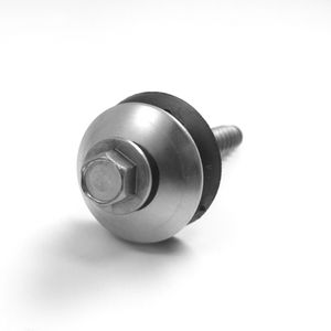 Tornillo de aglomerado de acero inoxidable A2 Certificado CE SKU 8A50013 TE + Arandela 6,4X180 Rosca 80 + Arandela Chapado en zinc ANSI JIS - Product Image 2