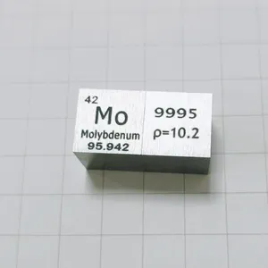 Penjualan laris kubus Mo 25.4x25.4x25.4mm kubus molibdenum dipoles