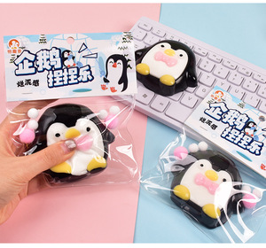 ของเล่นบีบเพนกวินน่ารัก ของเล่นนุ่มๆ บรรเทาความเครียด ของเล่นสัตว์จำลองเพนกวิน บีบแล้วคืนรูปช้าๆ ของเล่นบีบคลายเครียด - Product Image 6
