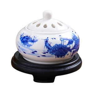 Bruciatore di incenso elettrico 220V portatile in ceramica incenso Oud Bakhoor bruciatori di regolazione della temperatura per la casa - Product Image 5