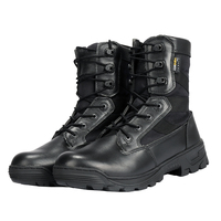 YAKEDA Bottes Homme en Cuir Résistant Randonnée Rafale Askeri Imperméables Entraînement Tactiques