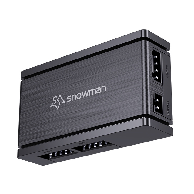 SNOWMAN 2.0 USB 4-Port Hub Splitter Adapter New 9-Pin Motherboard Header for Desktop PCs Computer Accessories in Stock