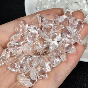 Đánh Bóng Tự Nhiên Rõ Ràng Pha Lê Sỏi Tinh Khiết Trắng Năng Lượng Chữa Bệnh Hoặc Trang Trí Đá Quý Nhỏ Mảnh Đá Quý Trong Tình Yêu Phong Cách - Product Image 1