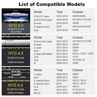 CarPlay/Android Auto sans fil, GPS portable, écran tactile multimédia 12,3'' pour Mercedes-Benz NTG5.0 GLA/CLA/GLC W205