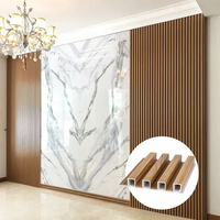 Panneaux Muraux Intérieurs Multicolores en WPC à Lamelles Plafond Panneau Mural Intérieur 3D PVC Nervuré Revêtement Lambris