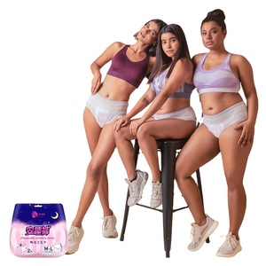 Vente en Gros Culottes Menstruelles Jetables en Tissu Non-Tissé Doux de Type Pantalon avec Feuillet Arrière Respirant - Product Image 4