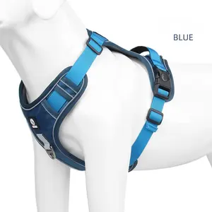 Hergestellt Nizza Qualität Pet Harness Reflective Strip Langlebige Sicherheits schnalle Harness für Pet Large dog