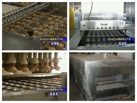 Machinerie de production de cupcakes entièrement automatique HG, projet d'usine de cupcakes avec convoyeur de refroidissement multi-couches