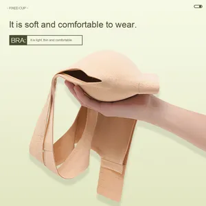 Soutien-gorge femme adulte d'été léger, coupe 3/4, dos en U, sans armatures, bretelles réglables, sans coutures, anti-affaissement, respirant, motif uni - Product Image 3
