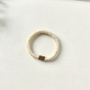Twisted Circle Braided Hair <b>Tie</b> Nylon Weaving Off White Black <b>Brown</b> Casual Headdress - Product Image 2