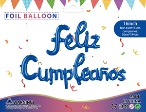 Juego de cartón de feliz cumpleaños en español, decoración de fondo de feliz cumpleaños para bebé, globo, fiesta de globos en español - Product Image 6