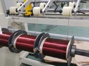 Servo Motor tahrikli üç tel kılavuz dönüştürücü bobin sarma makinesi yapmak için tel bobinler