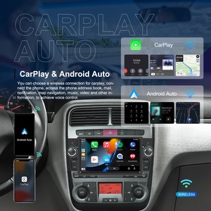 Podofo 7 ''pour <span class=keywords><strong>Fiat</strong></span> <span class=keywords><strong>Punto</strong></span> 2005-2009/Linea 2007-2011 Android Autoradio Stéréo <span class=keywords><strong>2</strong></span> + 64GB IPS Écran CarPlay/Android Auto GPS WiFi FM - Product Image 3