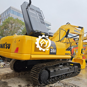 Excavatrice sur chenilles Komatsu PC350 d'occasion du Japon, modèle 2018, 36 tonnes, moteur, boîte de vitesses, roulement, équipement lourd fiable pour l'exploitation minière - Product Image 4