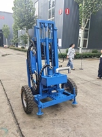 Machine de forage de puits d'eau électrique 220V, 150m, hydraulique portable pour usage rural