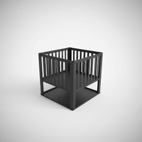 En gros, Brasero suspendu de jardin au charbon de bois avec pique-foyer pour terrasse extérieure, jardin, camping et chauffage, installation facile