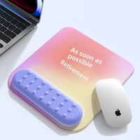 Protège-poignets pour bureau, tapis de souris, protège-poignets pour femme, support de poignet, tapis de souris antidérapant à dégradé pour ordinateur, vente en gros