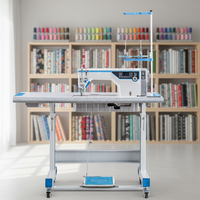 Nouvelle machine à coudre industrielle informatisée à point noué YS A5E A5E-A à grande capacité avec moteur de coupe-fil à aiguille simple