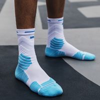 Chaussettes de sport pour hommes, en tissu éponge épais, avec logo personnalisé, professionnelles, pour le basketball, de qualité supérieure