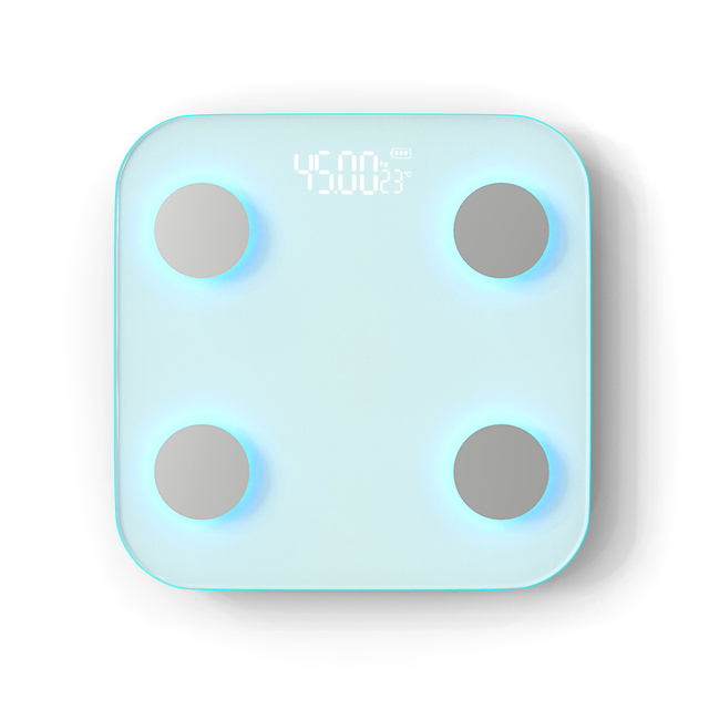 Bluetooth Smart Body Fat Scale with Color Changing LED Light BIA Digital BMI Water Muscle Tracking 180kg