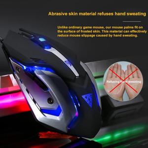 Jingdi V1 Manipulator <strong>Keyboard</strong> and Mouse Set Notebook Desktop <strong>Wired</strong> Gaming <strong>Keyboard</strong> - Product Image 5