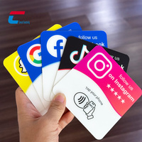 Individueller Logodruck 10cm 12cm Google-Bewertung Acryl-NFC-Platte Social Media Acryl-NFC-Karte