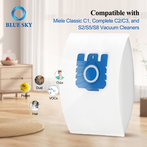 Sacs à poussière pour <span class=keywords><strong>aspirateur</strong></span> <span class=keywords><strong>Miele</strong></span> FJM/GN Type S2 S5 S8 <span class=keywords><strong>C1</strong></span> C2 C3 Series S400 S600 S800 S2000 <span class=keywords><strong>Sac</strong></span> non tissé pour <span class=keywords><strong>aspirateur</strong></span> - Product Image 6