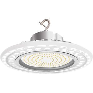 Para UL DLC Certified 200W UFO para LED High Bay Light 5000K 1-10V Dimmable AC100-277V con cable de gancho de 5 'para iluminación de almacén - Product Image 1