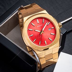 Montre-bracelet à quartz pour hommes de concepteur original de marque célèbre tout en acier inoxydable étanche à bracelet Bling de luxe - Product Image 6