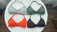 Débardeur court plissé pour femme de haute qualité, respirant, avec col halter et soutien-gorge de sport intégré, idéal pour le Pilates