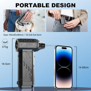 Jarvis Điện Tự Làm Tóc Khăn Lau Bụi Bạo Động Pistola De Aire Nén Xe Làm Sạch Turbo Fan Có Thể Tháo Rời Pin Công Nghiệp Gió - Product Image 5