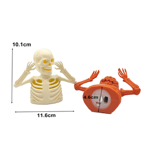 Decorazioni di <span class=keywords><strong>Halloween</strong></span>: Casa con <span class=keywords><strong>Scheletro</strong></span> Mobile a Forma di Zucca, Ornamenti Carini per Adolescenti, Accessori Festivi - Product Image 2