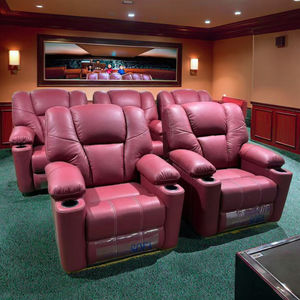 モダンラグジュアリーナパレザーVIPホームシアター家具電気リクライナーレザーソファパワーコンソールリビングルームシネマシネマ - Product Image 4