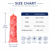 Sachets pour sucettes glacées DIY, sacs d'emballage pour bonbons glacés, sacs en plastique LDPE épais pour sucettes glacées