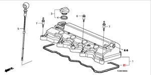 Joint de couvercle de soupape RNA 12341-RNA-A01 Joint de couvercle de chambre de soupape de culasse pour Honda Civic FD - Product Image 5