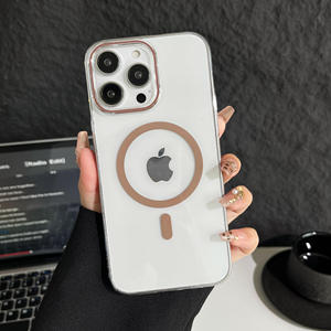 Funda Magnética Transparente Minimalista Premium para iPhone 16, Carcasa Protectora Antigolpes para iPhone 15 Pro Max, 14, 13 - Product Image 4