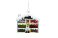 Adornos Navideños de Cristal de Colores Hechos a Mano, Decoraciones Creativas Colgantes para Ventanas, Regalos con Imitación de Estilo Antiguo