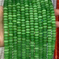 Perles Rondelles Œil de Chat 5*8mm, Perles en Cristal Colorées pour la Fabrication de Colliers et Bijoux DIY