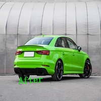 Diffuseur de pare-chocs arrière de style Rs3 et kit de carrosserie d'embout d'échappement pour Audi A3 Rs3 2016-2019