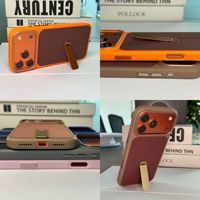 Coque de téléphone en TPU et PC avec motif tissé 3D intégral, protection anti-chute, chargement magnétique et support, pour iPhone 17, 17 Pro, 17 Pro Max, Air
