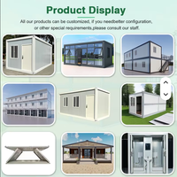 Maison conteneur modulaire en acier de 20 pieds, chambre à coucher détachable, préfabriquée, écologique, avec panneaux sandwich EPS étanches, pour écoles et centres commerciaux