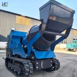 Minimezcladora de Concreto de Alto Rendimiento con Orugas de Goma para Trabajos de Construcción, <span class=keywords><strong>Autocargable</strong></span> y con Conducción en Pie - Product Image 2