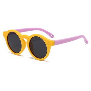 Coreano Retro Estilo Crianças Óculos De Sol <span class=keywords><strong>Hong</strong></span> <span class=keywords><strong>Kong</strong></span> Inspirado INS Estilo Lentes Polarizadas para Meninos Meninas TAC PC Material Baby Face - Product Image 2